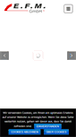 Mobile Screenshot of efm-gmbh.de