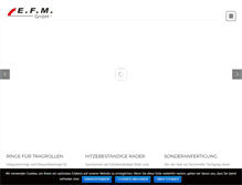 Tablet Screenshot of efm-gmbh.de